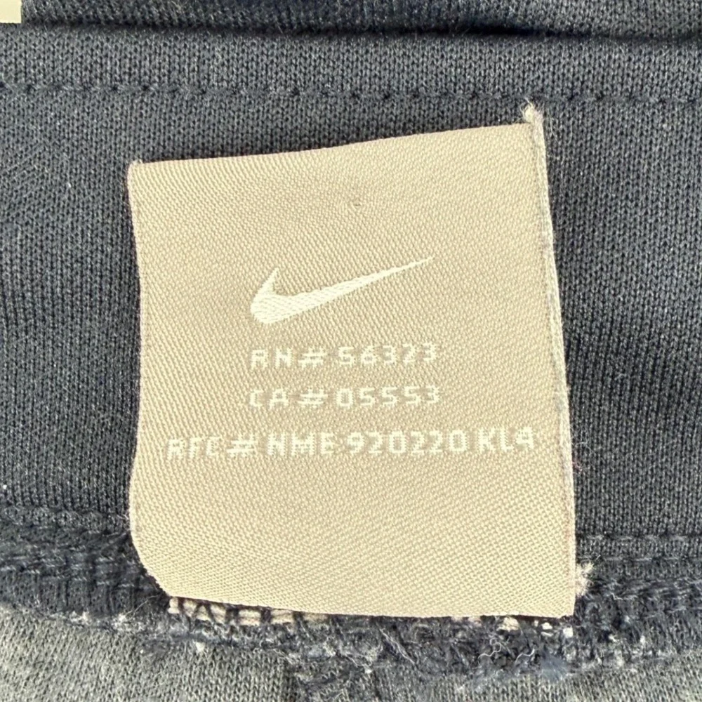 Nike Athletic Pants Womens XL Navy Blue Side Stripe Wide Leg‎ Flare Track Pants